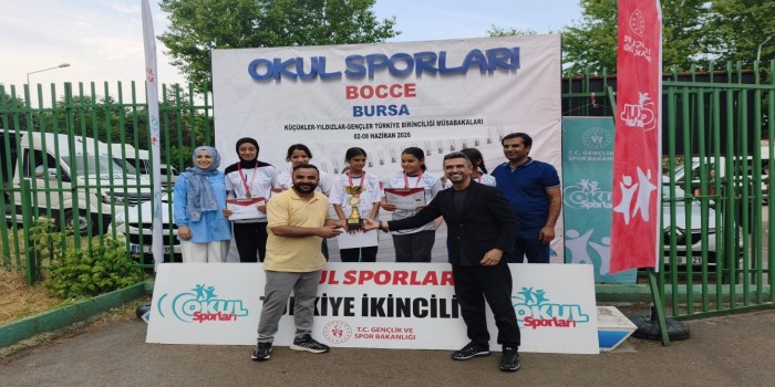 Kahtalı öğrenciler boccede Türkiye ikincisi oldu